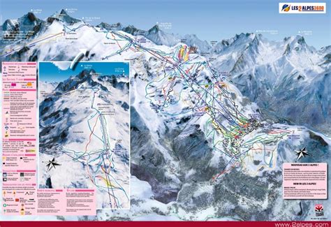 Les Deux Alpes piste map - Ontheworldmap.com