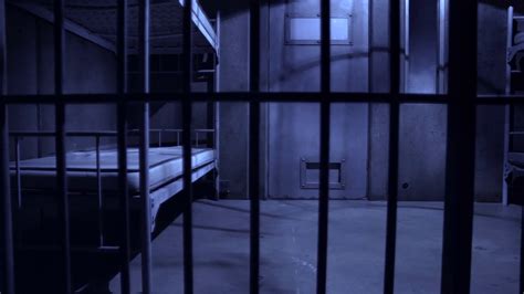 Cold Empty Jail Cell At Night Slider Shot Stock Footage SBV-322879146 - Storyblocks