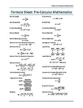 Image result for Calculus Formulas Cheat Sheet | Calculus, Cheat sheets, Mathematics