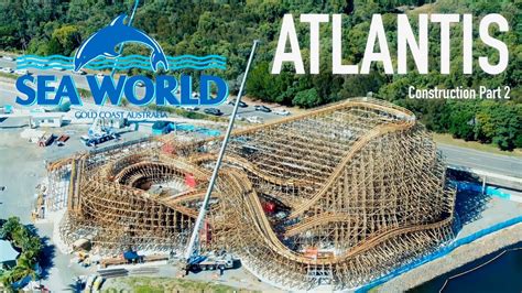 Sea World Leviathan Roller Coaster Construction Pt.2 | Drone 4K - YouTube