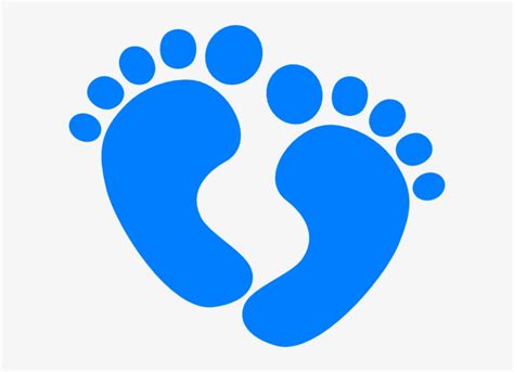 Png Royalty Free Download Blue Baby Footprints Clipart - Blue Baby Feet Clipart - 600x514 PNG ...