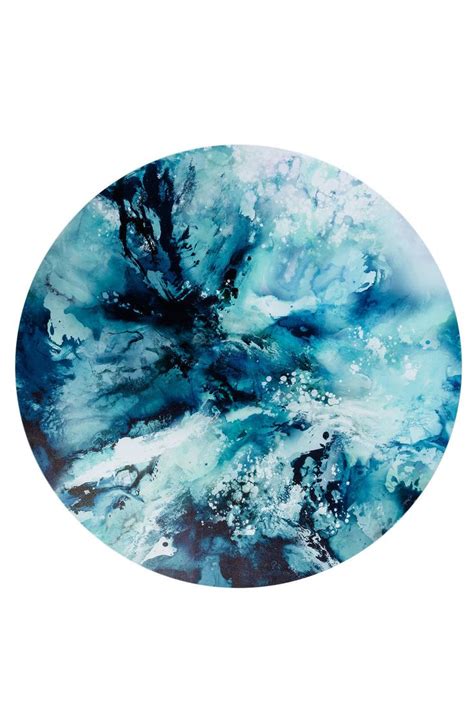 Round Canvas Print | Canvas painting, Round canvas, Modern art abstract