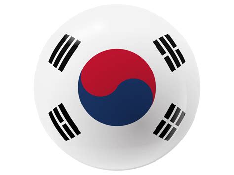 South Korea Round Flag PNG Transparent Icon - Freepngdesign.com