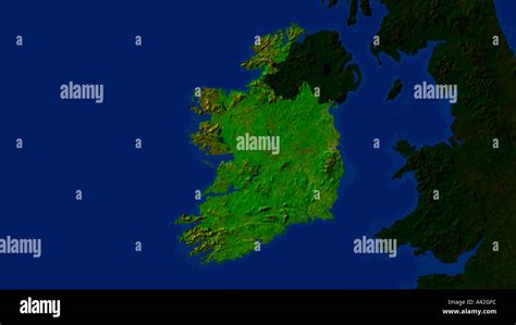 Ireland aerial map hi-res stock photography and images - Alamy