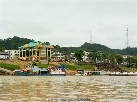 Photo of Kapit town and harbour. Kapit, Sarawak, Malaysia