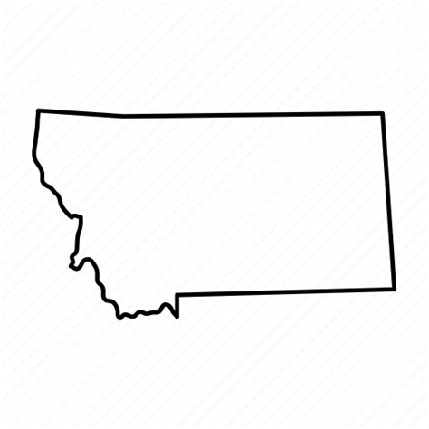 Geography, map, montana, state, usa icon - Download on Iconfinder