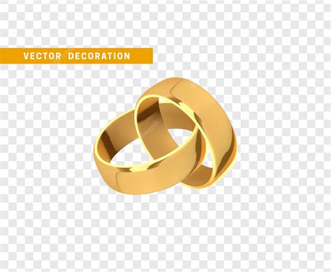 Premium Vector | Pair of gold wedding engagement rings. realistic ...