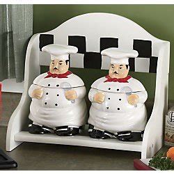 Amazon.com - Kitchen Decor Fat Chef 2PCS Jar Canister Set - Kitchen ...