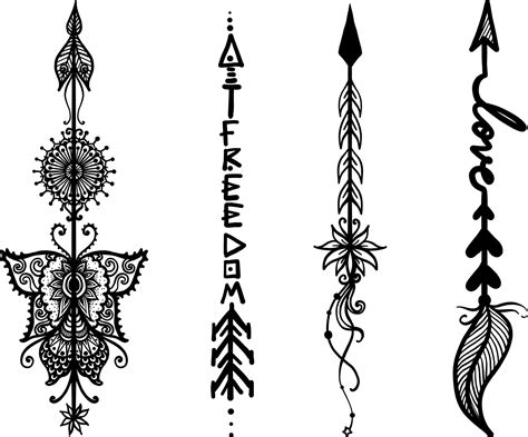 arrow ornament vector illustration in black and white colors 16836909 ...