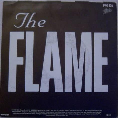 The flame (both sides) by Cheap Trick, SP with sleazyx - Ref:115130989