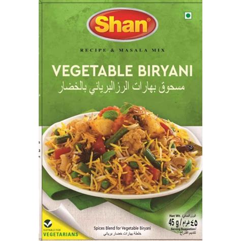 Buy Shan Vegetable Biryani Masala 45 Gm | Par Birdie Foods - Quicklly