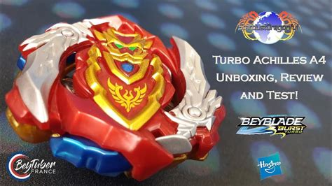 TURBO ACHILLES A4 Beyblade Burst Turbo Slingshock Ouverture et Présentation HASBRO! - YouTube