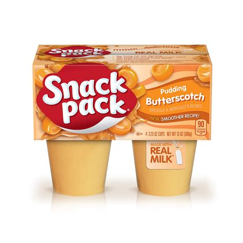 Buy Snack Pack Butterscotch Pudding Cups, 4 Count, 12 Pack Online at ...