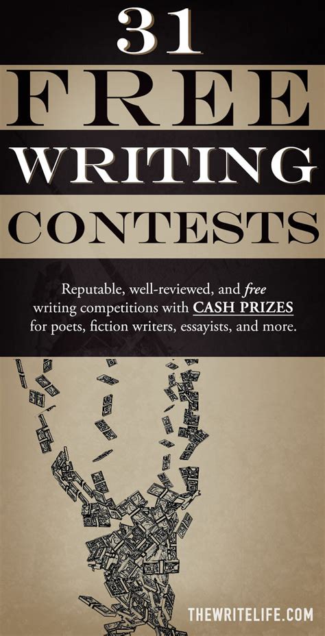 31 Free Writing Contests: Legitimate Competitions With Cash Prizes