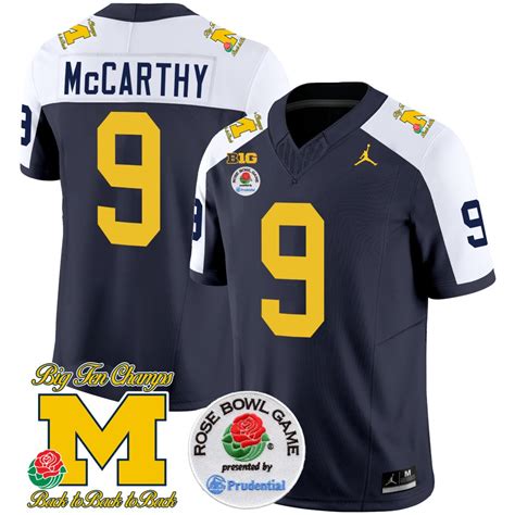 Men’s Michigan Wolverines Vapor Limited Jersey – Rose Bowl Patch – All Stitched – Thebustlight