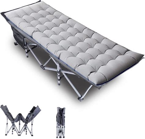 Amazon.com: Upgrade Folding Camping Cot,31.5" Wide Sleeping Camping Cots for Adults, Portable ...