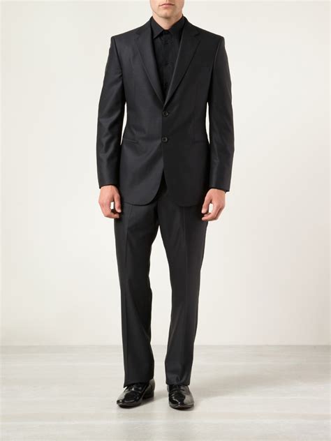 Lyst - Giorgio Armani Taylor Suit in Black for Men