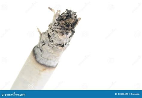 Cigarette ash stock photo. Image of macro, addict, burn - 17830428