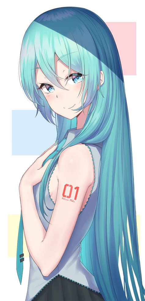 Miku with her hair down : r/hatsune