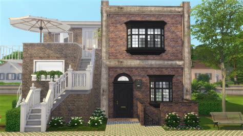 TOWNHOUSES PART 1 | The Sims 4 | CC Speed Build - YouTube