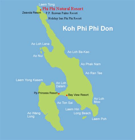 Phi Phi Natural Resort Phi Phi Island in Phi Phi Thailand