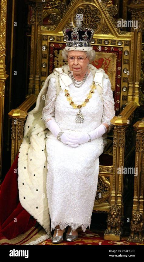 Queen Elizabeth II attends the State Opening of Parliament in London Stock Photo - Alamy