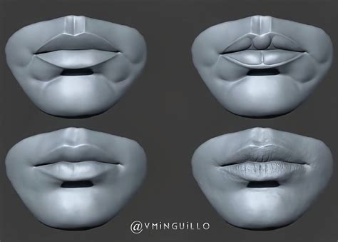mouth & ear basic shapes, Vladimir Minguillo on ArtStation at https://www.artstation.com/artwork ...