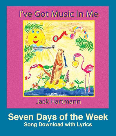 Seven Days of the Week Song Download with Lyrics: Songs for Teaching® Educational Children's Music