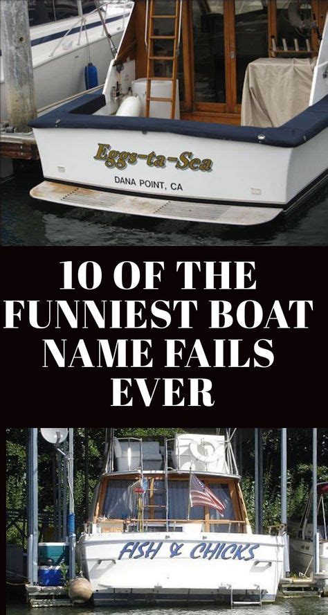 10 Of The Funniest Boat Name Fails Ever | Boat humor, Funny boat names, Boat names