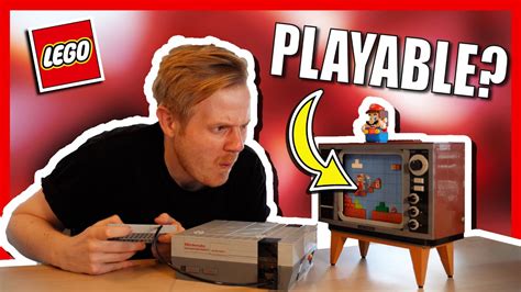 LEGO NES Console - Playable?!?!?! Set Review! Nintendo Easter Eggs! - YouTube