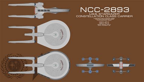 USS Stargazer/ Constellation class ortho by Terranimperial on DeviantArt