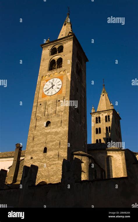 Italy. Valle de Aosta. Aosta. Cathedral Stock Photo - Alamy