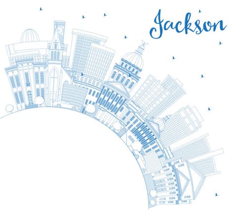 60+ Jackson Ms Skyline Stock Illustrations, Royalty-Free Vector ...