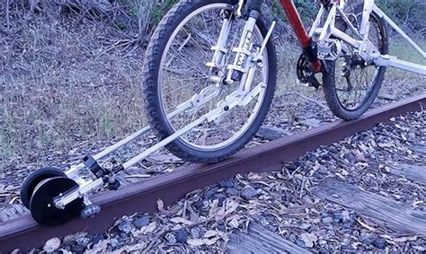 Foldable accessory transforms your bike into a Draisine to ride on abandoned railways