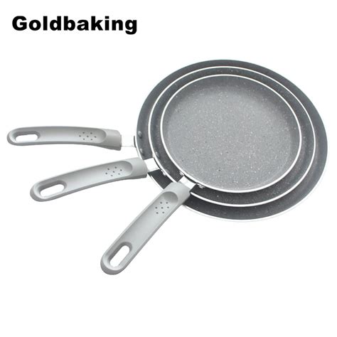 Goldbaking Aluminum Nonstick Crepe Pans Induction Ready Omelette Fried Eggs Tortilla Pancake ...