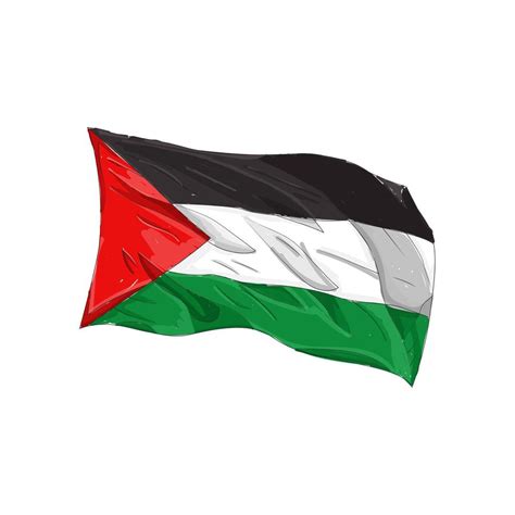 Hand drawn palestine flag 16588917 Vector Art at Vecteezy