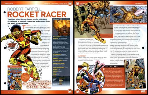 Rocket Racer - Robert Farrell #RR-01 Villains - Spider-Man Marvel Fact ...