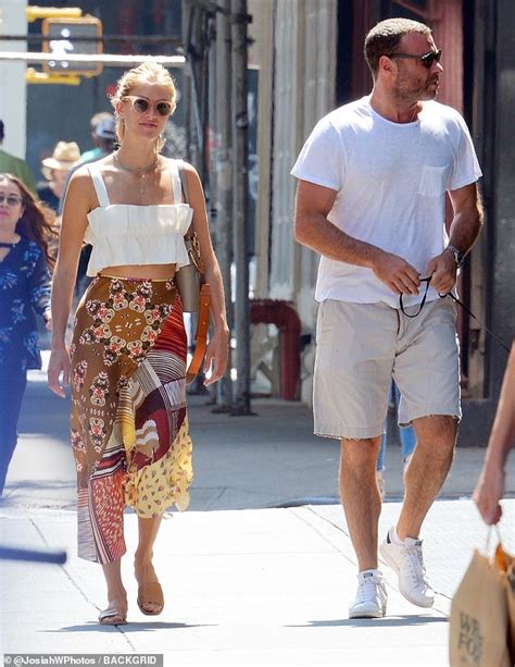 Liev Schreiber goes monochromatic as he and girlfriend Taylor Neisen ...