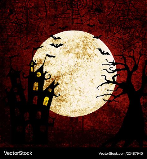 Halloween bloody red background Royalty Free Vector Image