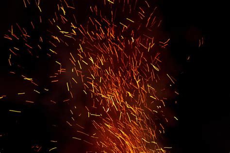 Free Stock Photo 8863 Fiery sparks from a blazing fire | freeimageslive