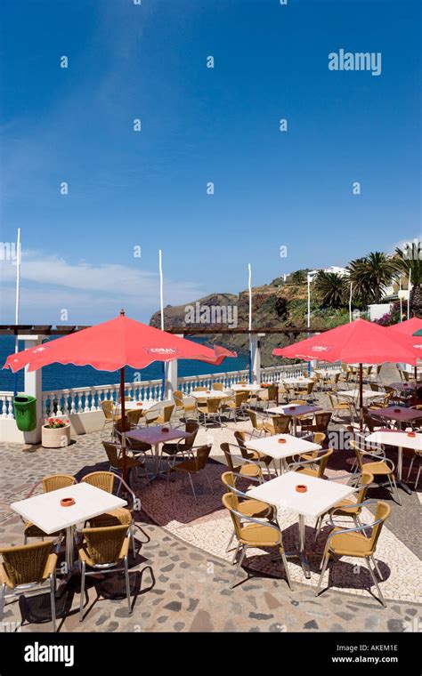 Seafront Cafe, Canico, Madeira, Portugal Stock Photo - Alamy