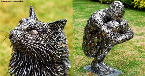 American Artist Makes Incredible Sculptures out of Recycled Materials