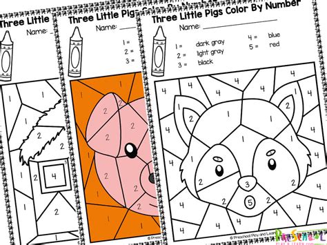 Three Little Pigs Story Printable