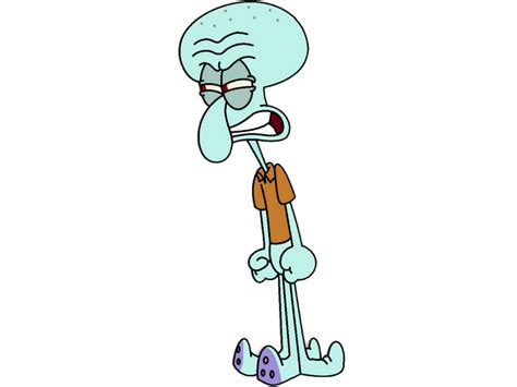 Squidward Angry (Transparented) by Azooz2662 on DeviantArt