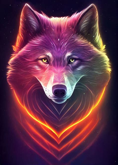 Mystic wolf poster by nogar007 displate – Artofit