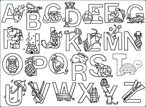 ABC Coloring Pages | Letter A Coloring Pages | Alphabet Coloring Pages