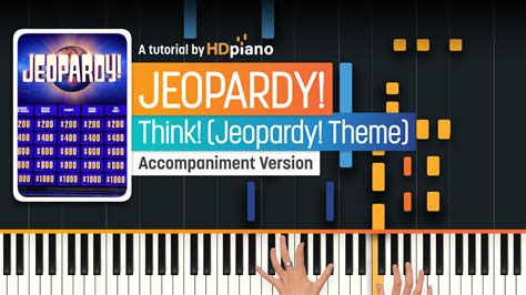 Think! (Jeopardy! Theme) by Jeopardy! Piano Tutorial | HDpiano