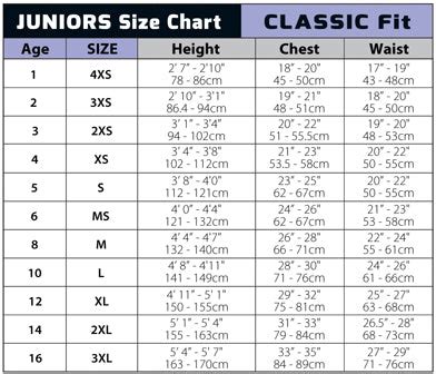 Sizing Charts – Surfworld Bundoran