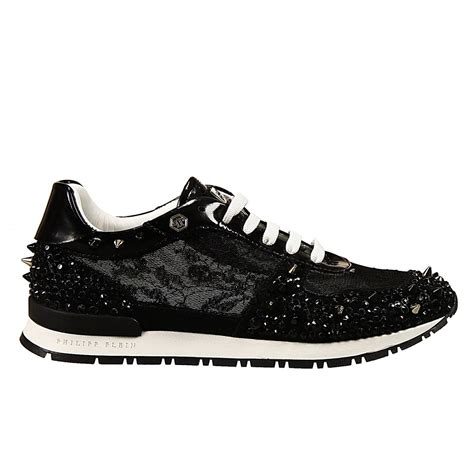 Lyst - Philipp Plein Glitter Hi-top Sneakers in Black