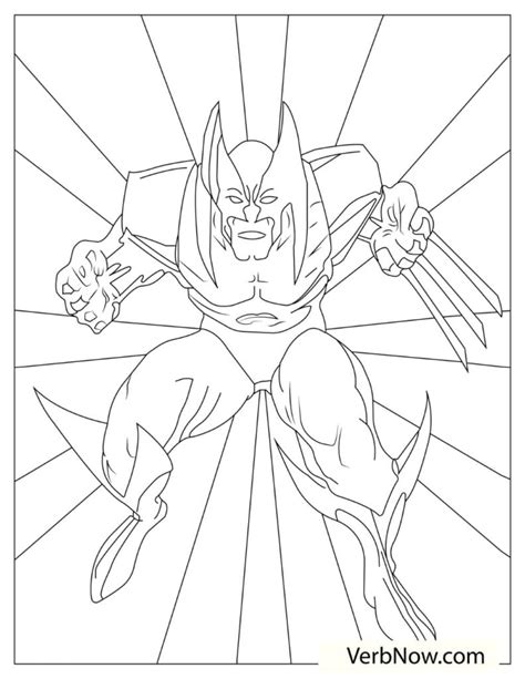 Free WOLVERINE Coloring Pages for Download (Printable PDF)